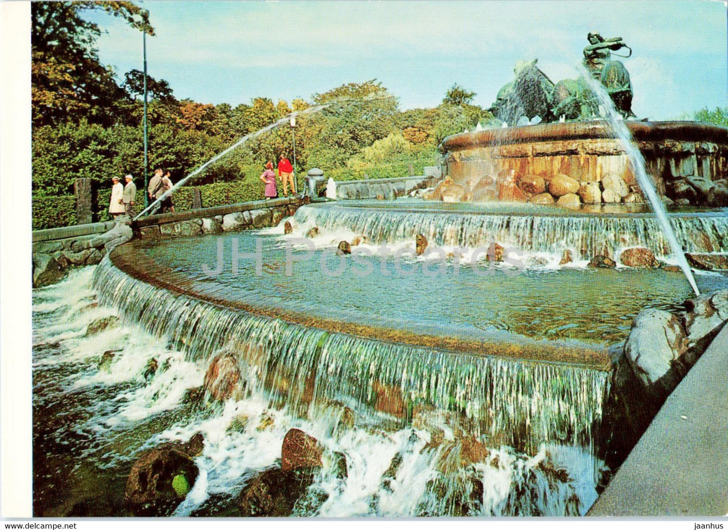 Copenhagen - The Gefion Fountain - Denmark - unused - JH Postcards