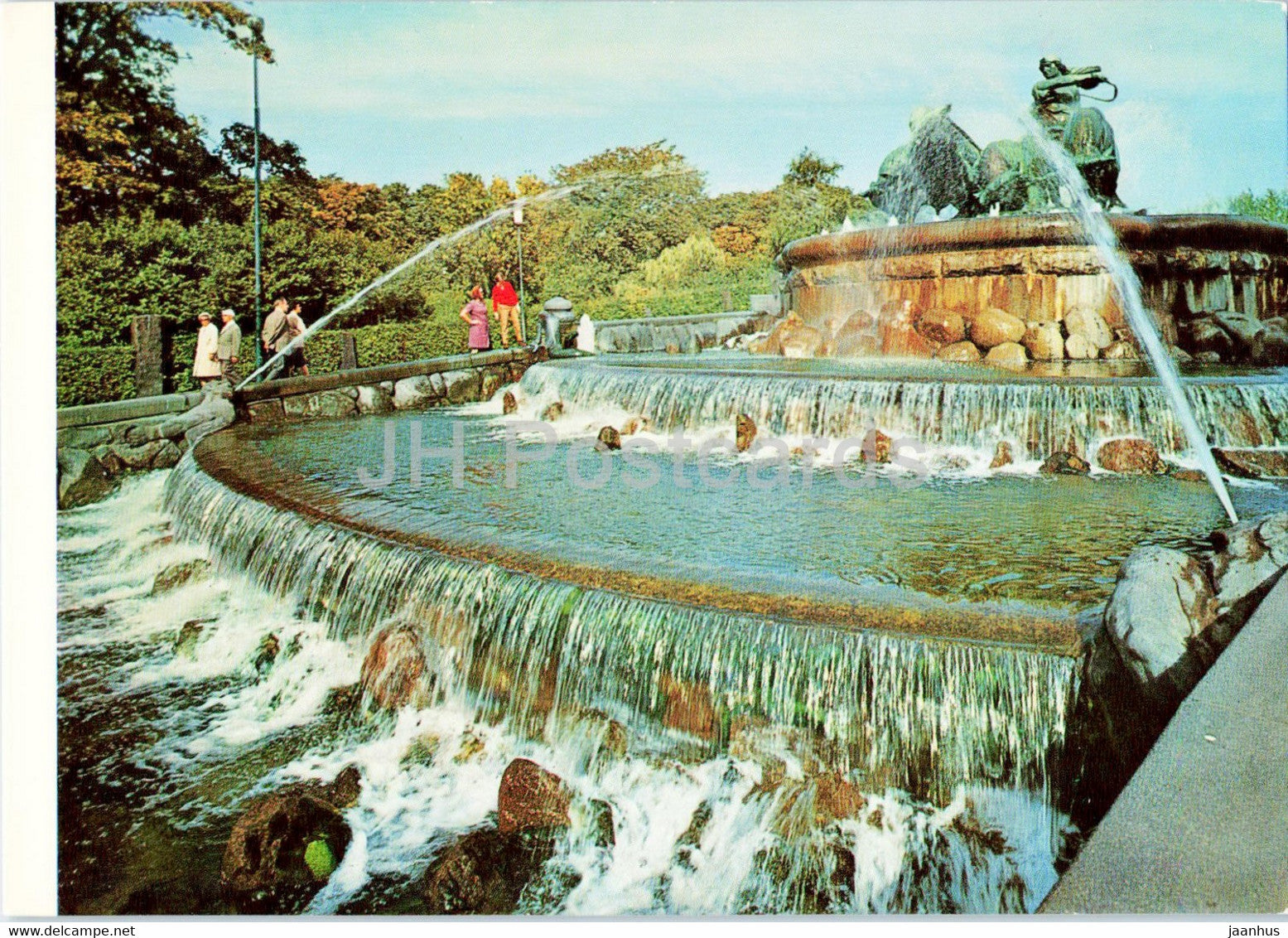 Copenhagen - The Gefion Fountain - Denmark - unused - JH Postcards