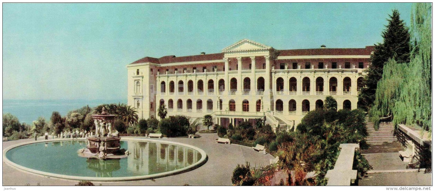 Sergo Ordzhonikidze sanatorium - Sochi - Caucasus - 1966 - Russia USSR - unused - JH Postcards