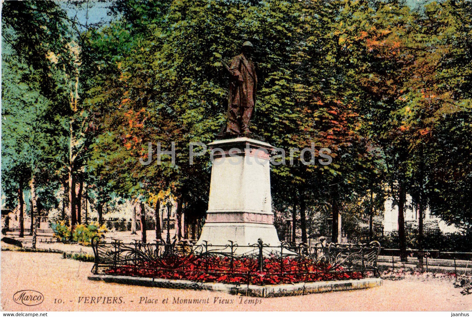 Verviers - Place et Monument Vieux Temps - 10 - old postcard - Belgium - unused - JH Postcards