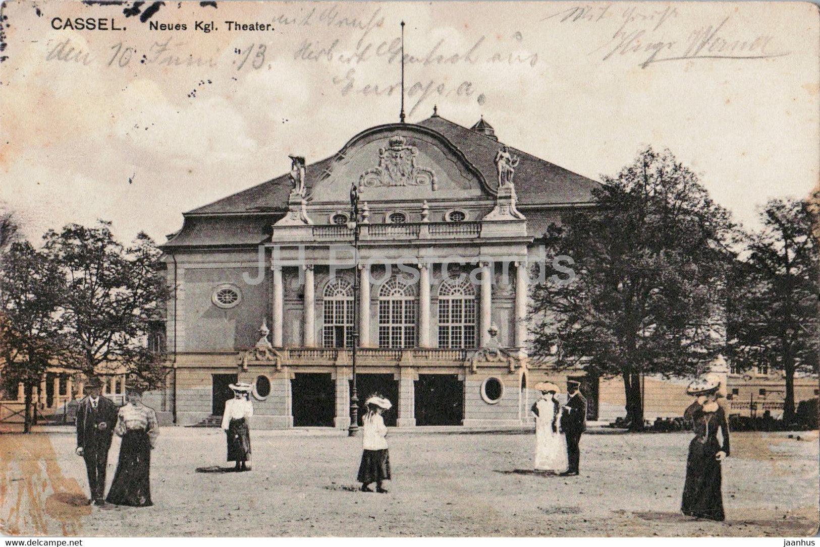 Cassel - Kassel - Neues Kgl Theater - theatre - old postcard - 1913 - Germany - used - JH Postcards