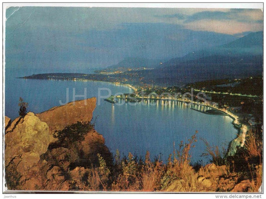 Riviera dei Fiori , Grimaldi - Confine Italo Francese - Savona - Italia - Italy - sent from Monaco to France 1972 - JH Postcards