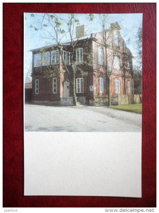 The writer`s last home in Tallinn - Places Connected to writer Eduard Vilde - 1975 - Estonia USSR - unused - JH Postcards
