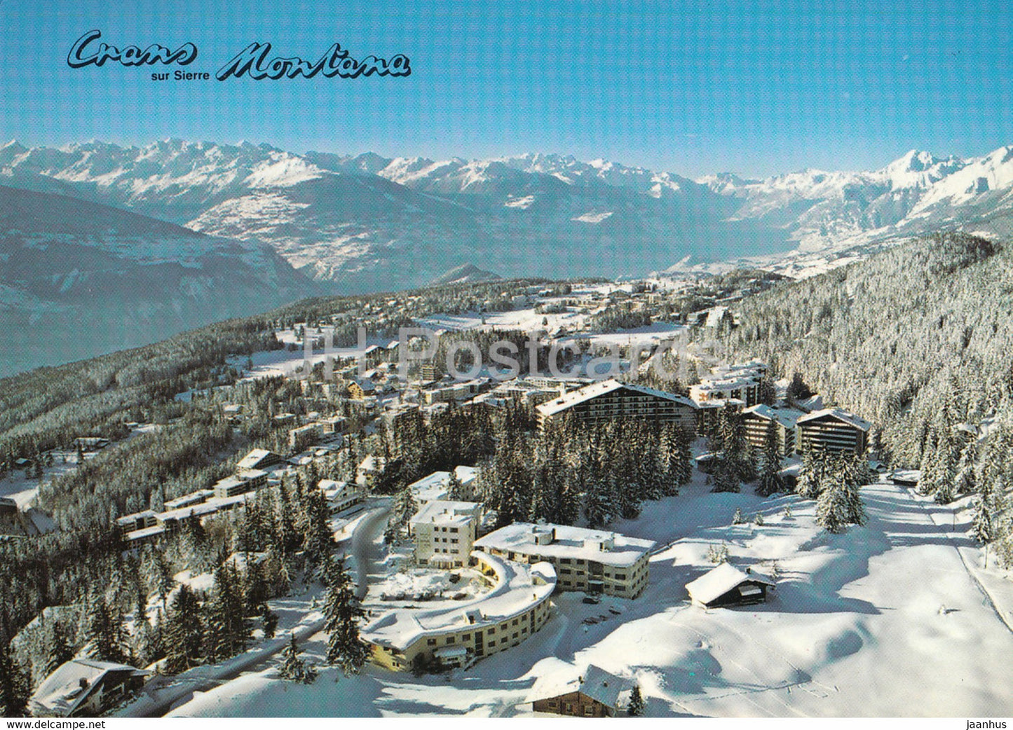 Crans sur Sierre Montana - 1991 - Switzerland - used - JH Postcards