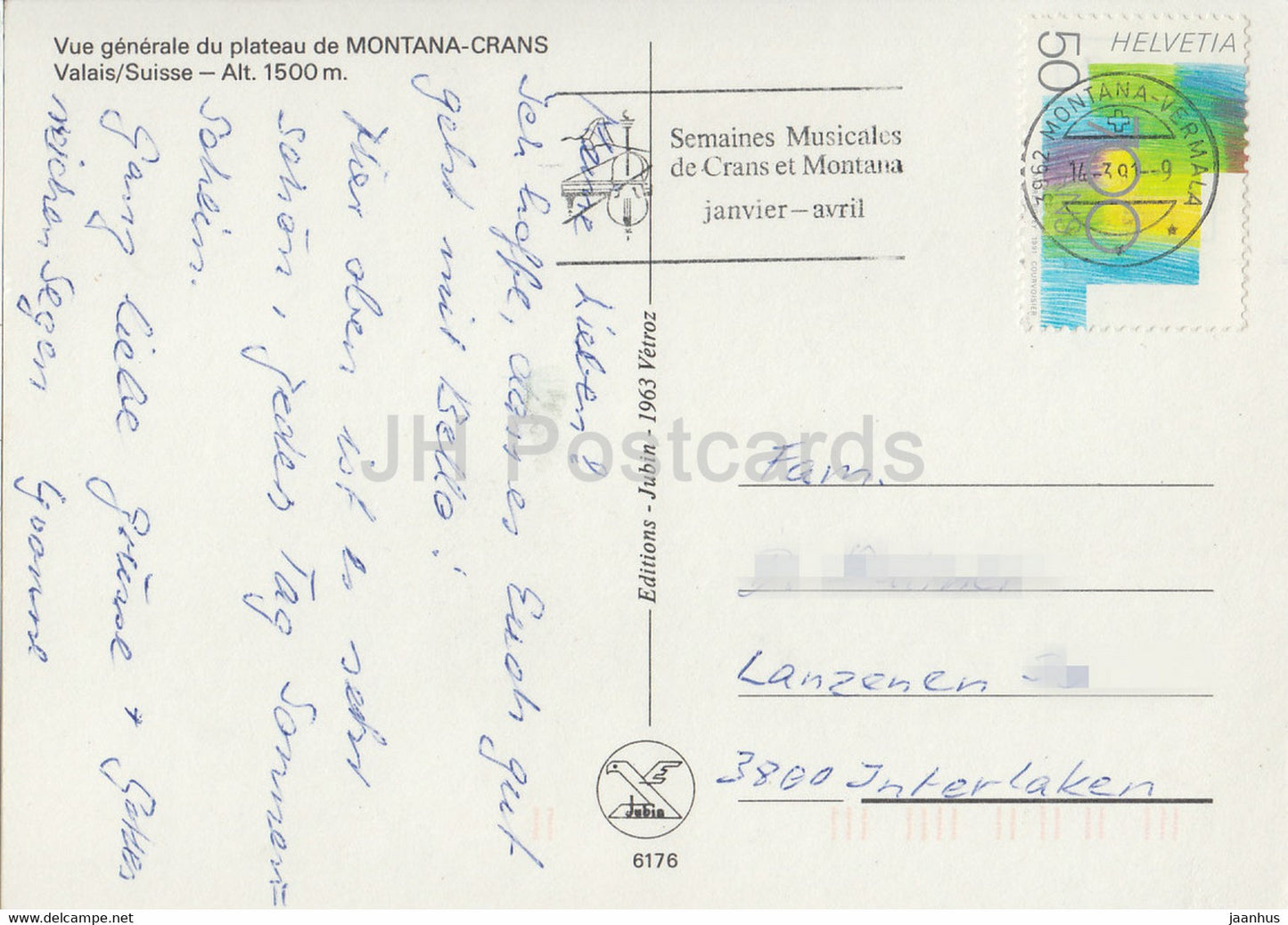 Crans sur Sierre Montana – 1991 – Schweiz – gebraucht