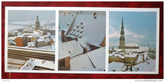 Old Riga in Winter - Riga - Latvia USSR - unused - JH Postcards