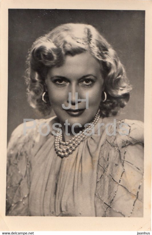 Soviet actress Lyubov Orlova - Film - Movie - 1954 - old postcard - Russia USSR - unused - JH Postcards