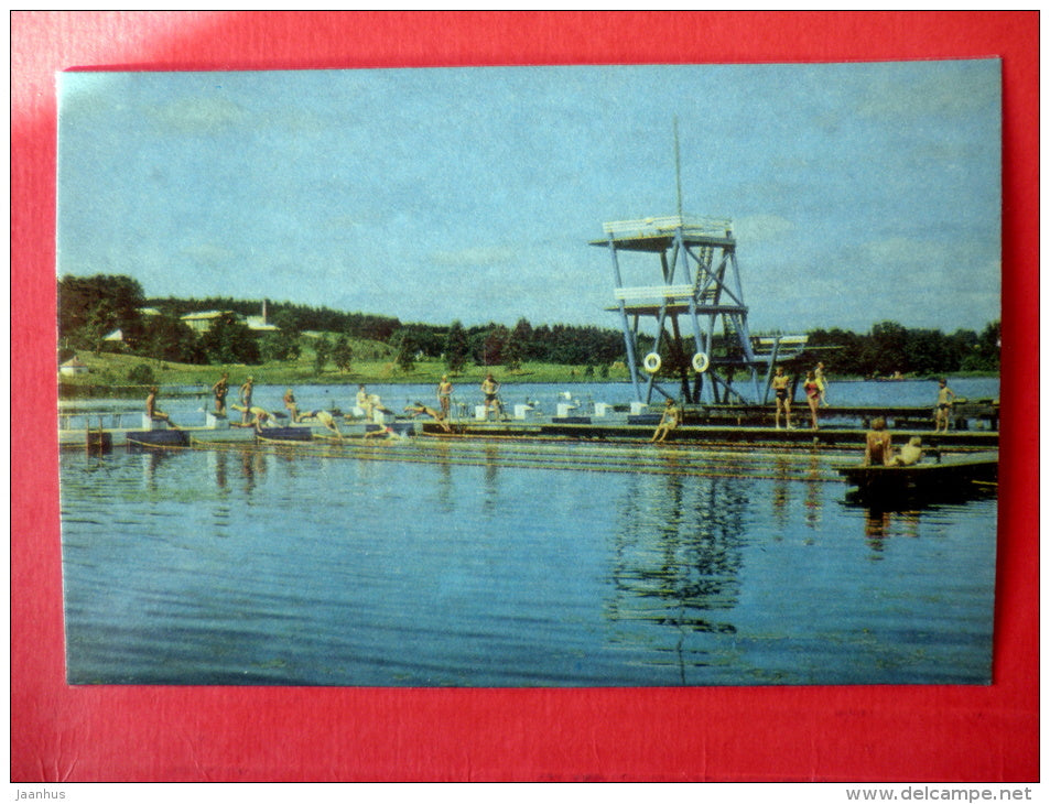 The Swimming Pool of the Sports Centre of Tartu State University - Tartu University - 1974 - USSR Estonia - unused - JH Postcards