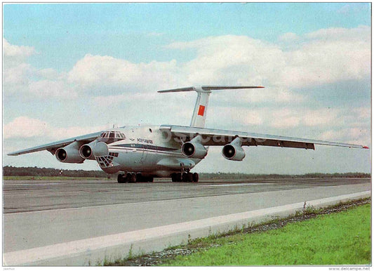 Il-76 . Official Olympic Carrier - The Aeroflot Planes - airplane - Russia USSR - unused - JH Postcards