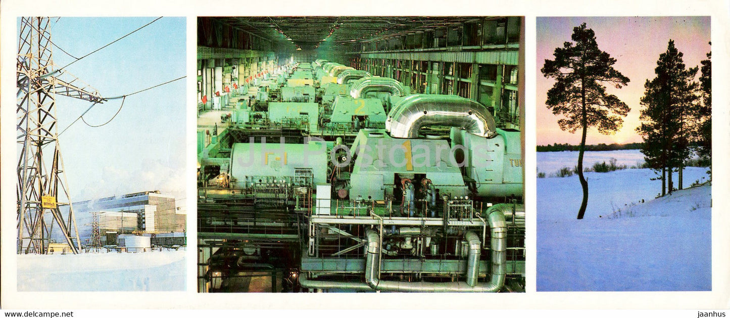 Surgut Power Station - Oil Industry - Siberia - 1982 - Russia USSR - unused - JH Postcards