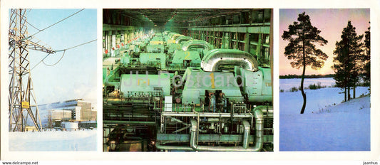 Surgut Power Station - Oil Industry - Siberia - 1982 - Russia USSR - unused - JH Postcards