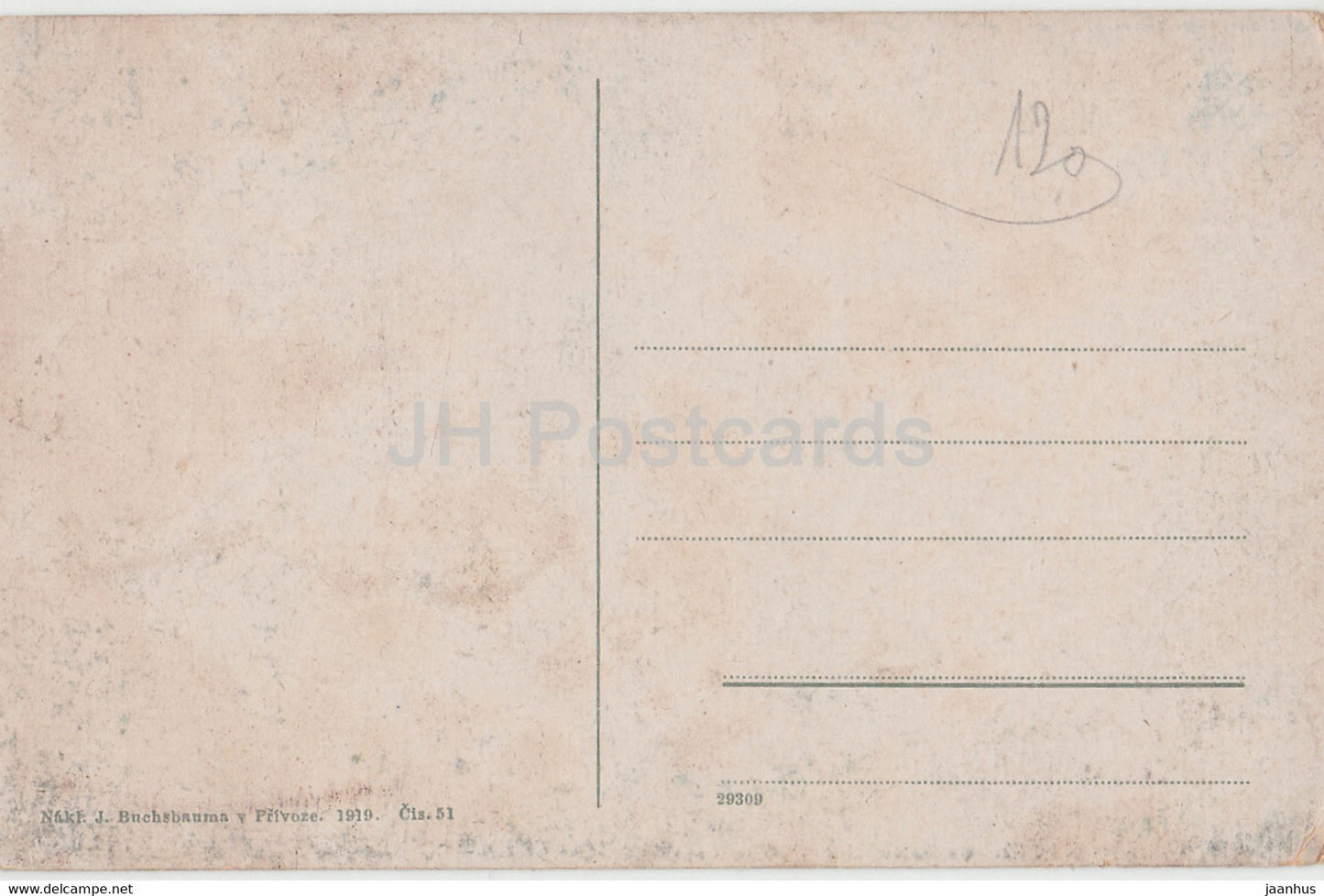 Mor Ostrova - old postcard - 1919 - Czech Republic - unused