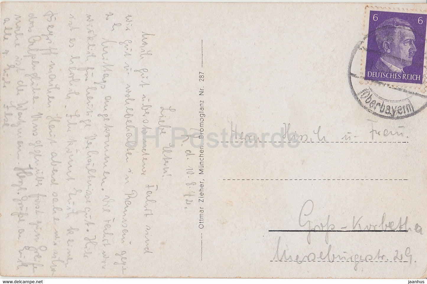 Watzmann mit Frau und Kindern - 287 - old postcard - 1942 - Germany - used