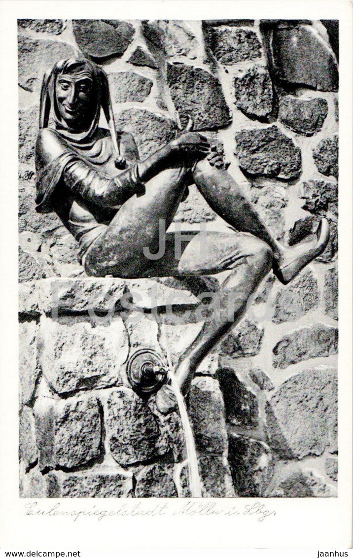 Eulenspiegelstadt Molln i Lauenburg - old postcard - Germany - unused - JH Postcards