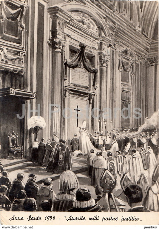 Anno Santo 1950 - Aperite mihi portas justitiae - Vatican - 1950 - used - JH Postcards