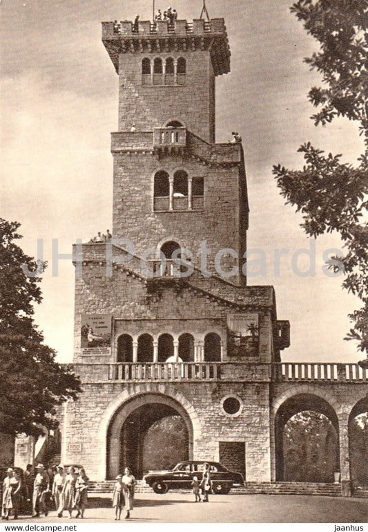 Sochi - observation tower on Mount Akhun - 1958 - Russia USSR - unused - JH Postcards