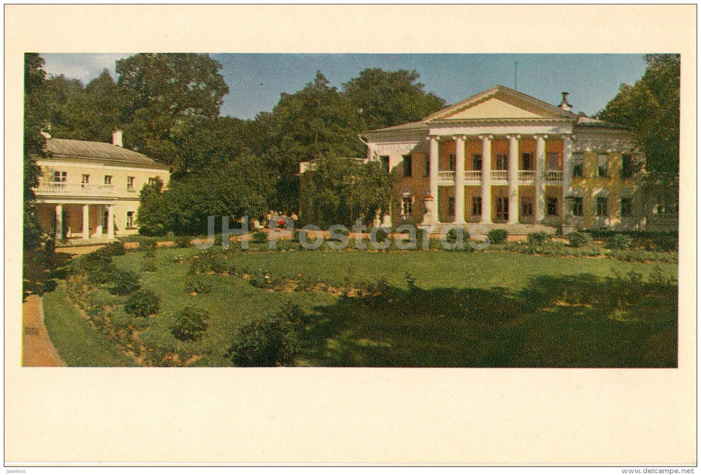 Gorki Leninskiye - The House Museum of Lenin - Moscow - old postcard - Russia USSR - unused - JH Postcards