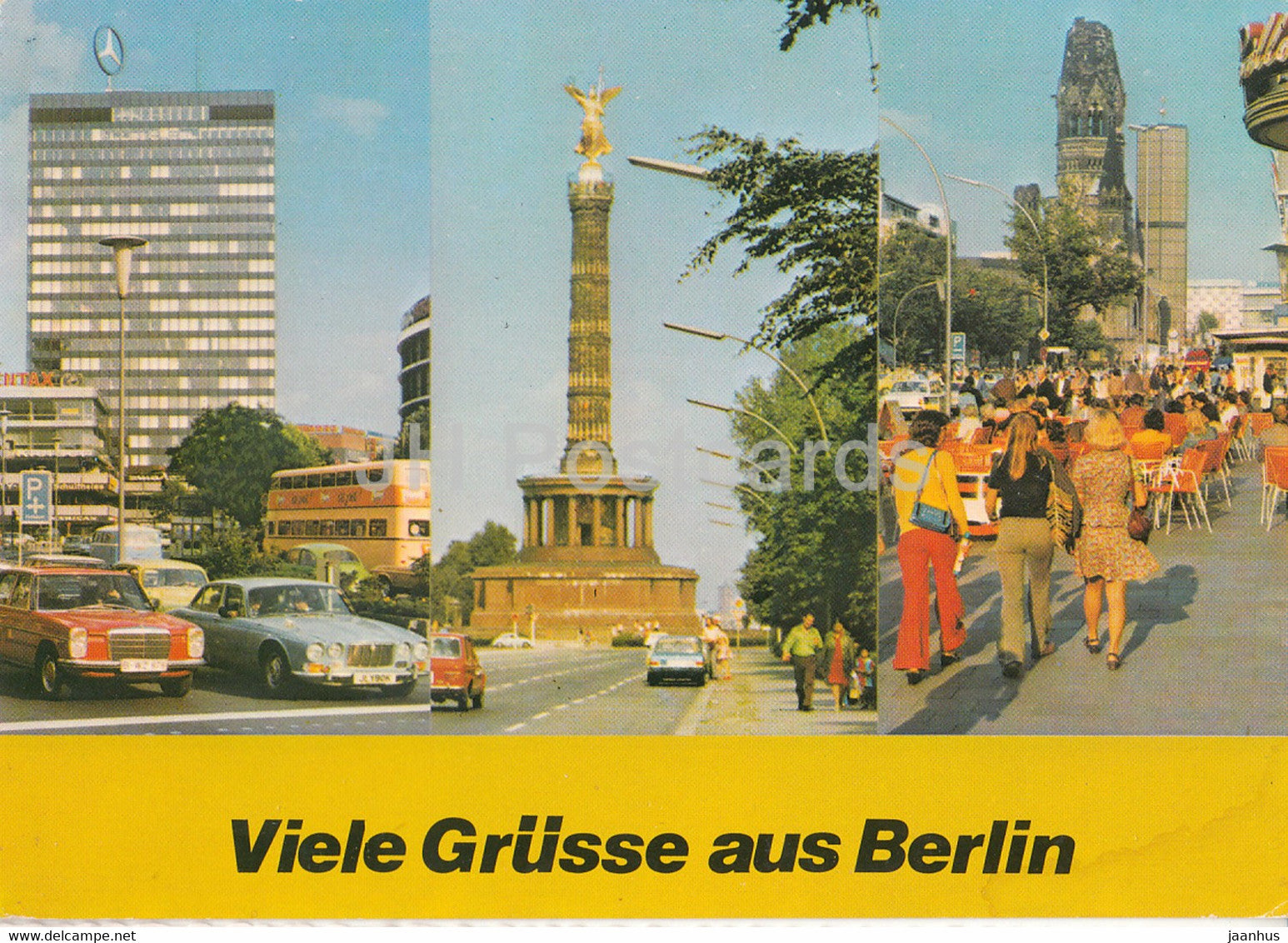 Berlin - Viele Grusse aus Berlin - car Mercedes Benz - Germany - unused - JH Postcards