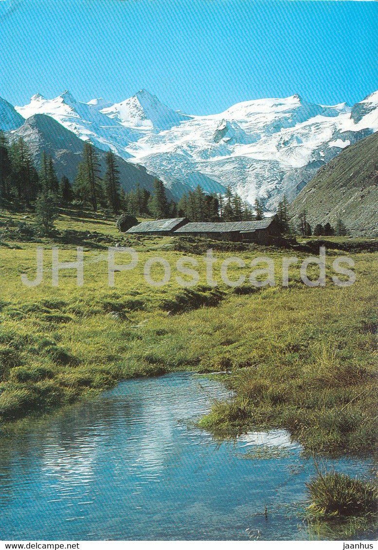 Val Roseg mit Sellagruppe - 1989 - Switzerland - used - JH Postcards