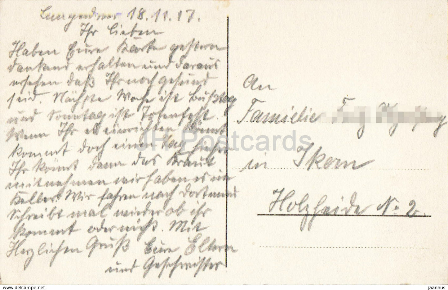 Copenhagen - Raadhuset - Town Hall - old postcard - 1917 - Denmark - used