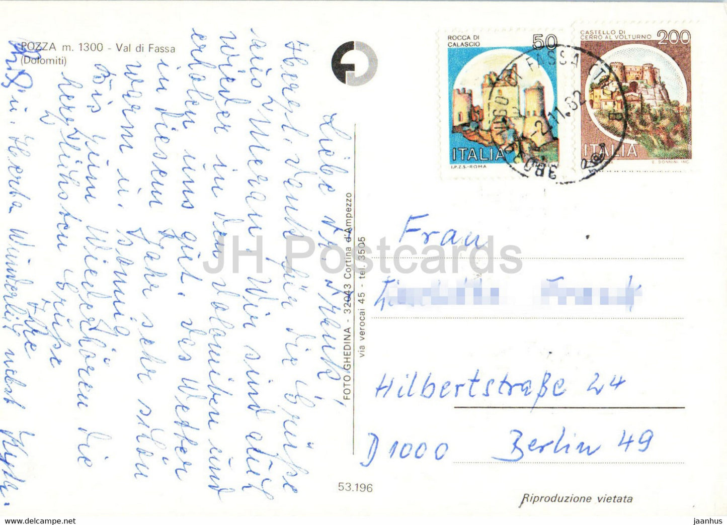 Pozza - Val di Fassa - Dolomiti - 1982 - Italy - used