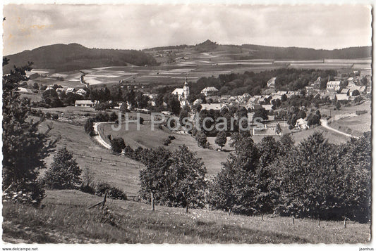 Schones Deutschland - Die Rhon - Luftkurort Gersfeld mit Bad und Wachtkuppel - 1958 - Germany - used - JH Postcards
