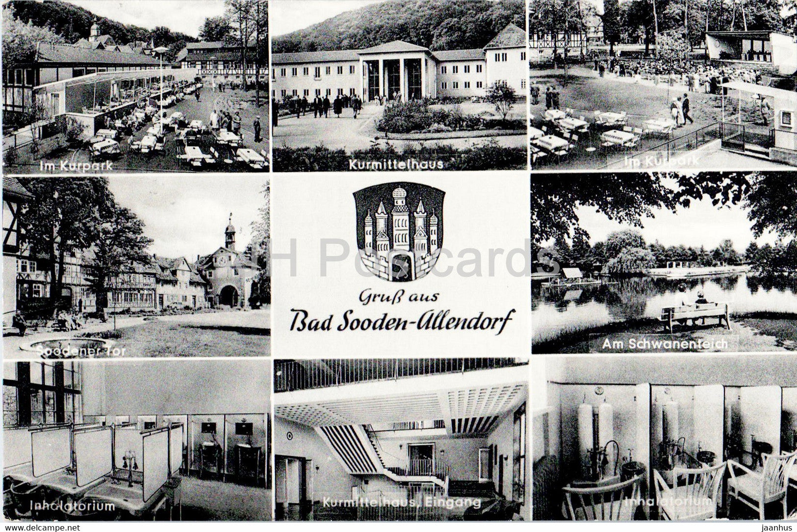 Gruss aus Bad Sooden Allendorf - Kurpark - Kurmittelhaus - Inhalatorium - Germany - used - JH Postcards