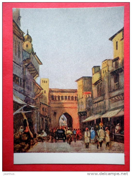 painting by Alexander Gerasimov - Alwar City - russian art - unused - JH Postcards