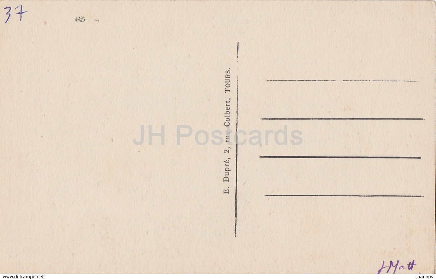 Chenonceau - Le Chateau - Chambre Francois Ier - Meuble Italien - castle - 63 - old postcard - France - unused