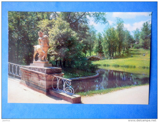 View of the Slavianka by the Centaur bridge - Pavlovsk - 1976 - Russia USSR - unused - JH Postcards