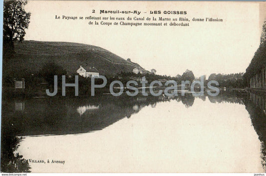 Mareuil sur Ay - Les Goisses - 2 - Le Paysage - old postcard - France - unused - JH Postcards
