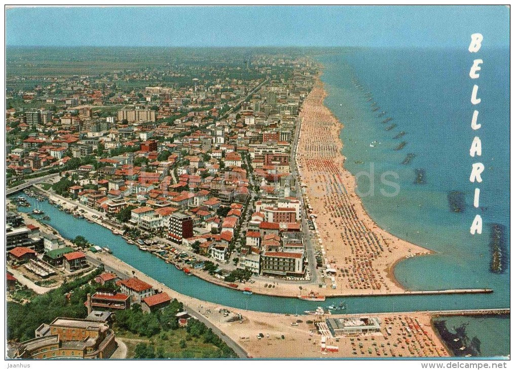Veduta Aerea - beach - Bellaria - Emilia-Romagna - 546 - Italia - Italy - used - JH Postcards