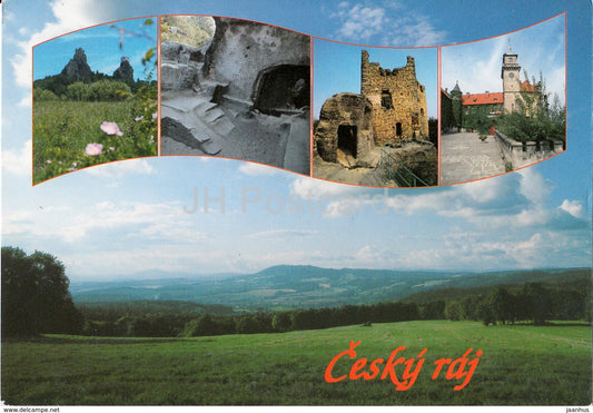 Cesky Raj - Czech Paradise - Kozakov - Trosky castle - Hruba Skala castle - Czech Republic - unused - JH Postcards