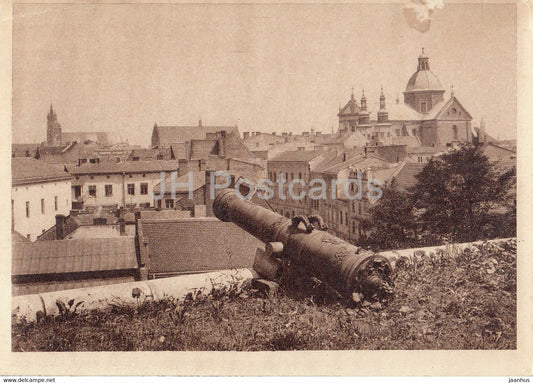Krakow - Wawel - Royal Palace - cannon - old postcard - Poland - unused - JH Postcards