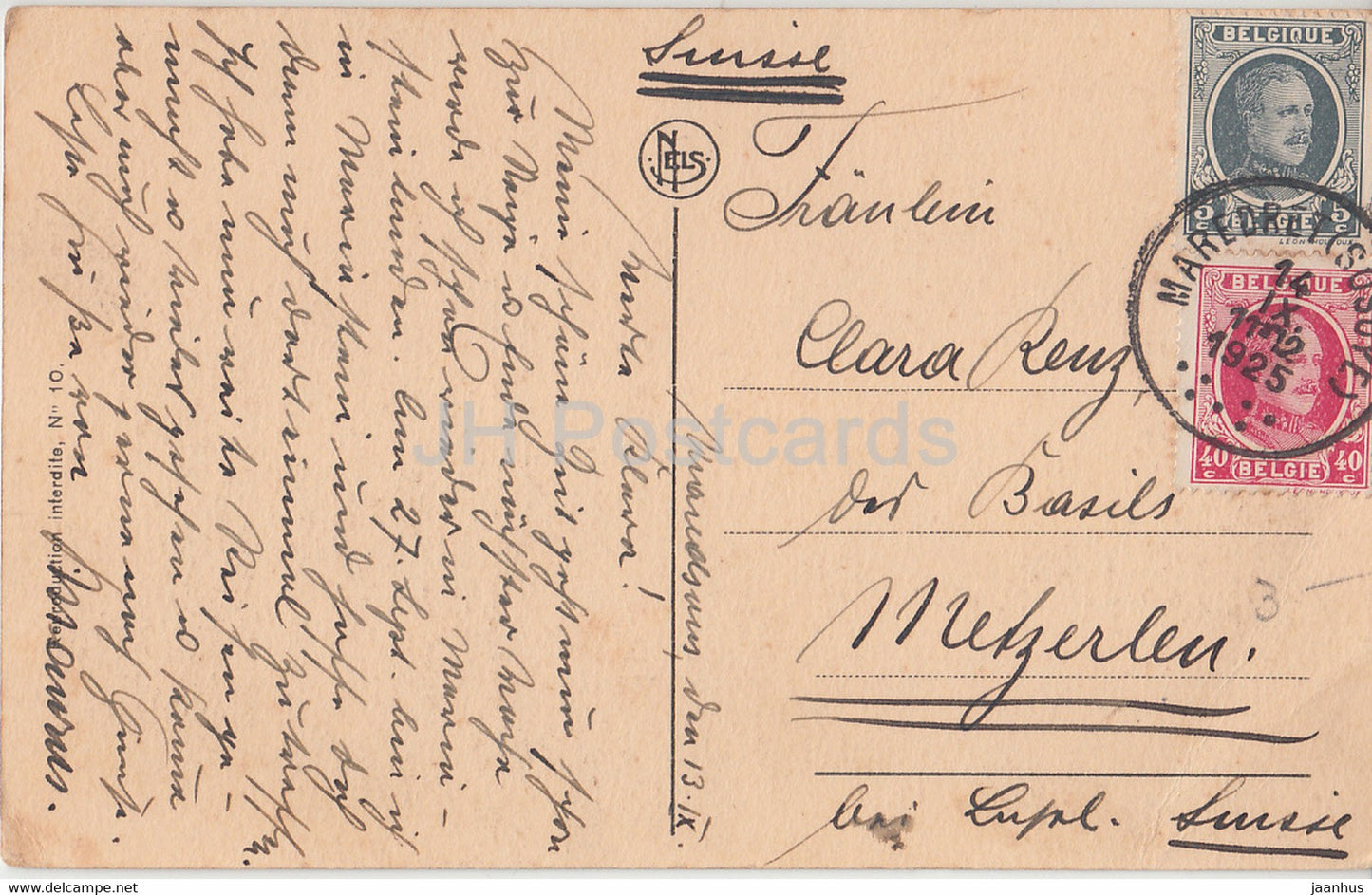 Abbaye de Maredsous - old postcard - 1925 - Belgium - used