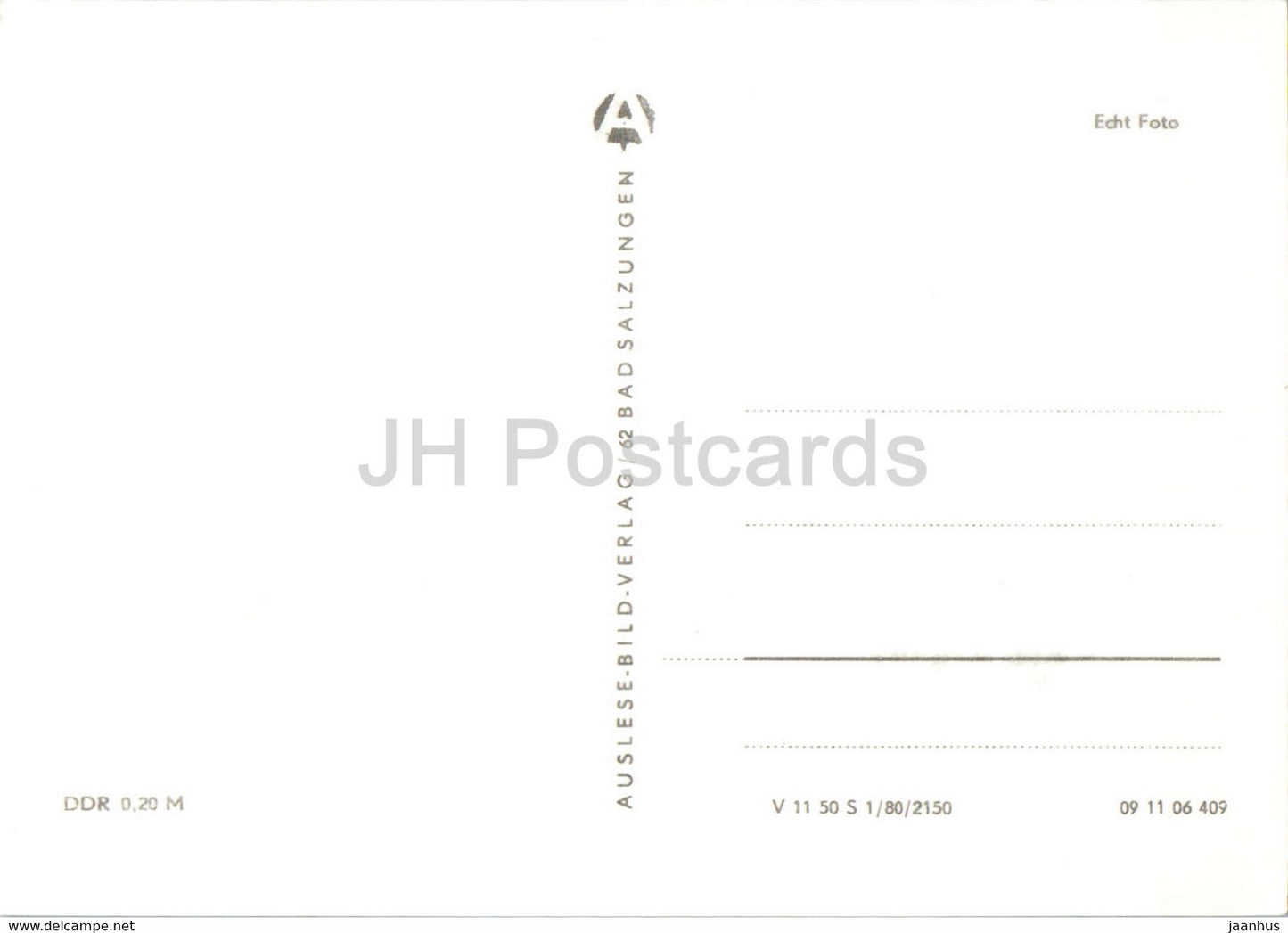 Auf dem Grossen Inselsberg - Berggasthof Stohr - Gaststatte Inselsberg - old postcard - Germany DDR - unused