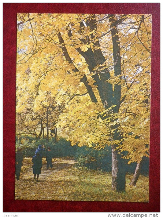 Autumn in the park of Keila-Joa - Harju district - 1981 - Estonia USSR - unused - JH Postcards