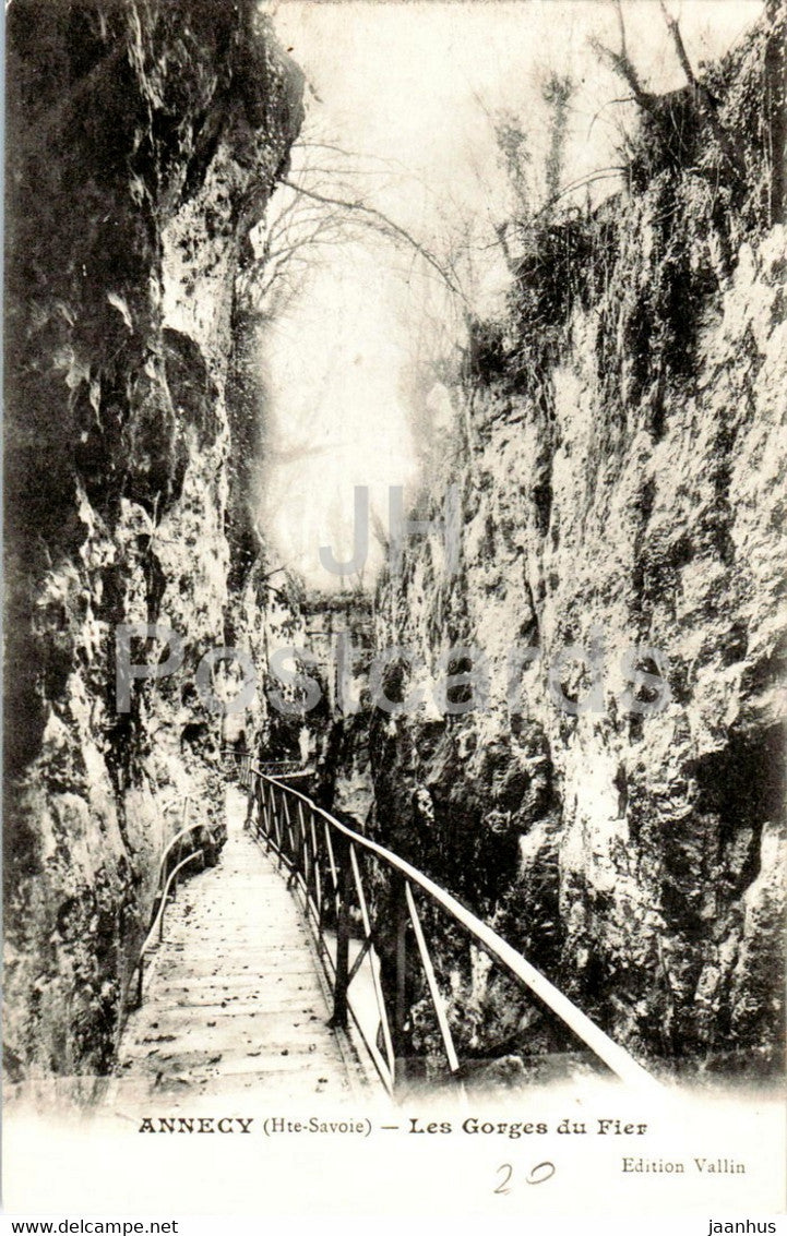 Annecy - Les Gorges du Fier - old postcard - France - unused - JH Postcards