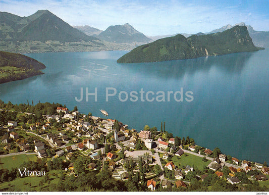 Vitznau am Vierwaldstattersee - Buochserhorn - Stanserhorn - Burgenstock - Pilatus - 3140 - 1983 - Switzerland - used - JH Postcards