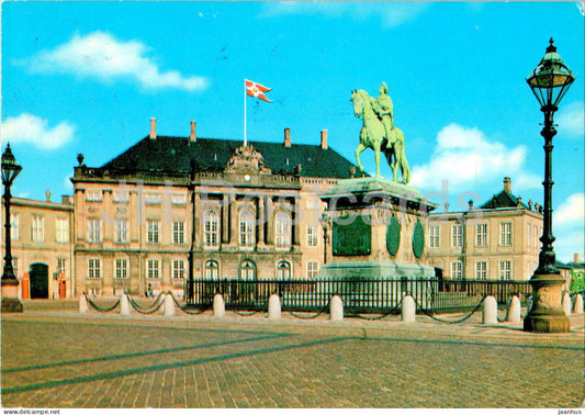Copenhagen - Kobenhavn - Amalienborg Slot - castle - monument - 176 - 1974 - Denmark - used - JH Postcards