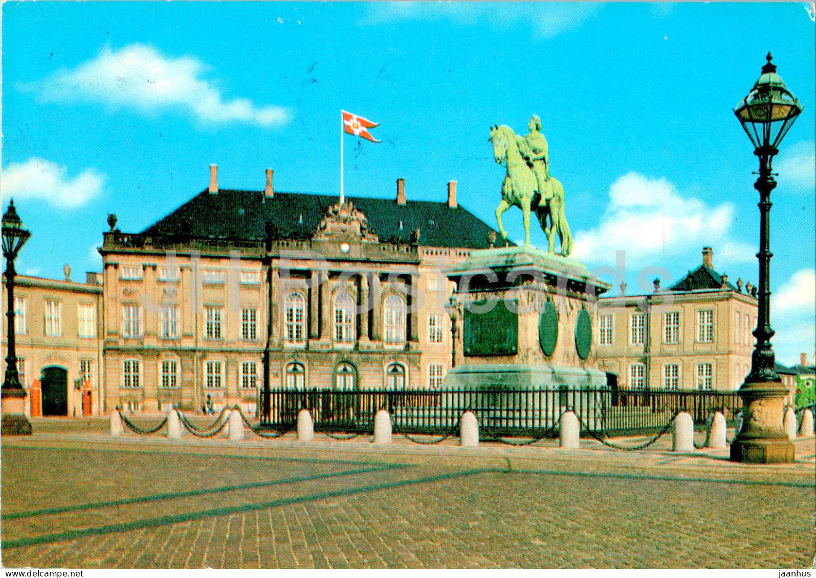 Copenhagen - Kobenhavn - Amalienborg Slot - castle - monument - 176 - 1974 - Denmark - used - JH Postcards
