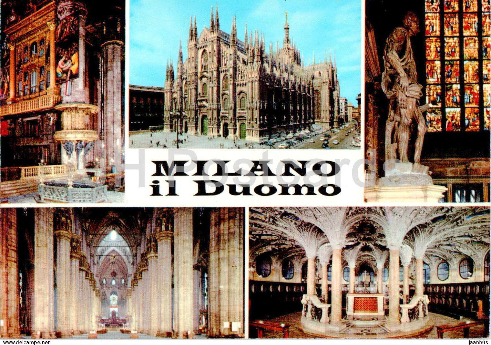 Milano - Milan - Il Duomo - cathedral - multiview - 434 - 1983 - Italy - used - JH Postcards