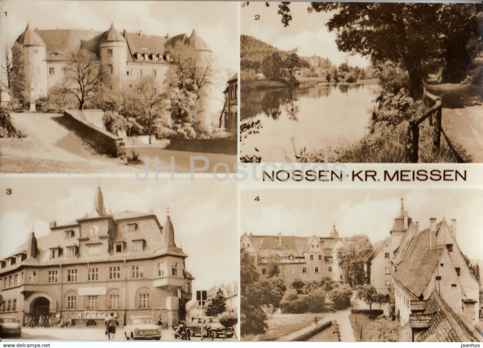 Nossen Kr Meissen - Schloss - Rathaus - Heimatmuseum - 1975 - Germany DDR - used - JH Postcards