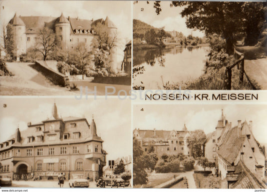 Nossen Kr Meissen - Schloss - Rathaus - Heimatmuseum - 1975 - Germany DDR - used - JH Postcards