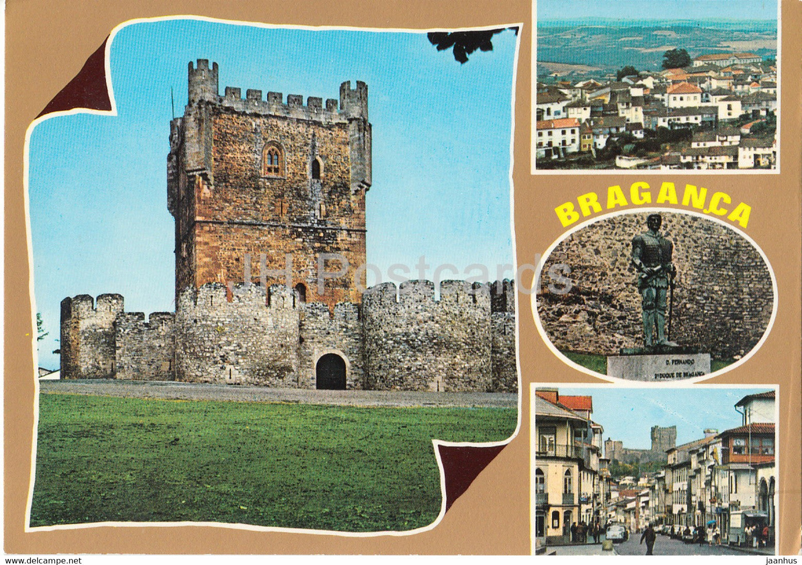 Braganca - Town with many monuments and thermal places - multiview - Portugal - unused - JH Postcards