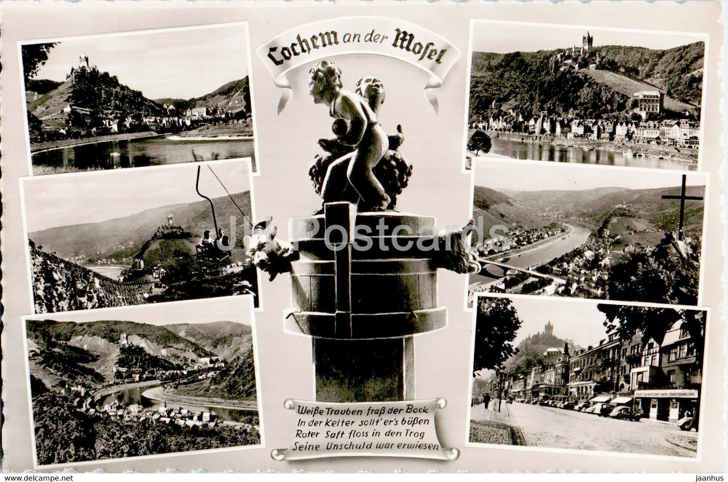 Cochem an der Mosel - old postcard - Germany - unused - JH Postcards