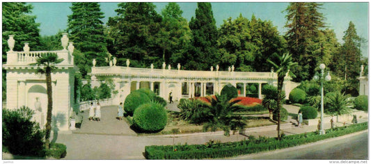 The entrance to the Dendrarium - Sochi - Caucasus - 1966 - Russia USSR - unused - JH Postcards