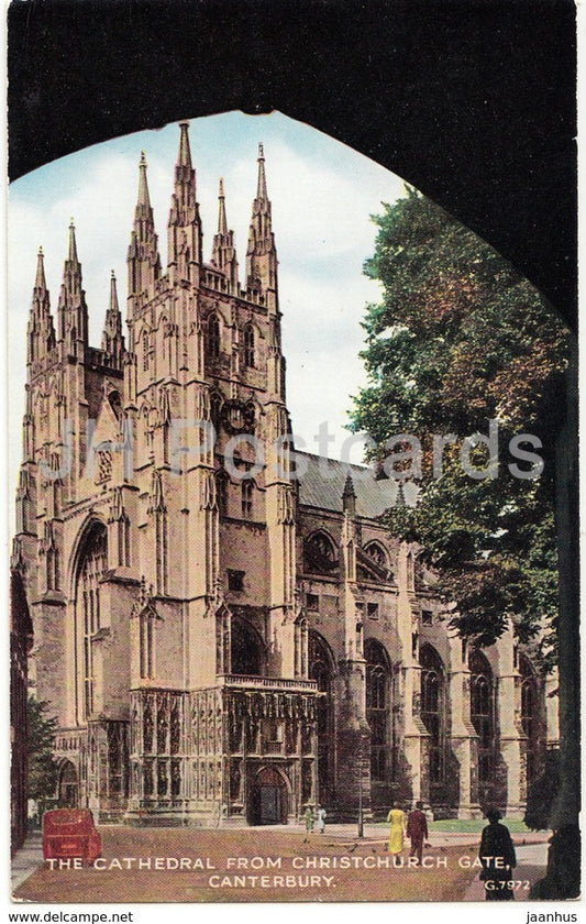 Canterbury - The Cathedral From Christcurch Gate - United Kingdom - England - used - JH Postcards