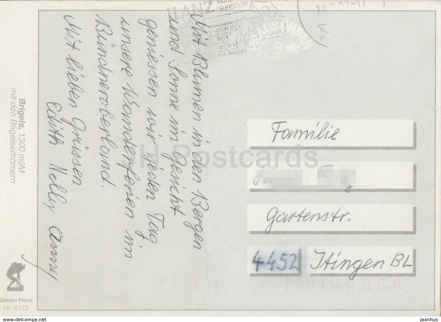 Brigels 1300 m - Brigelserhorner - Switzerland - used