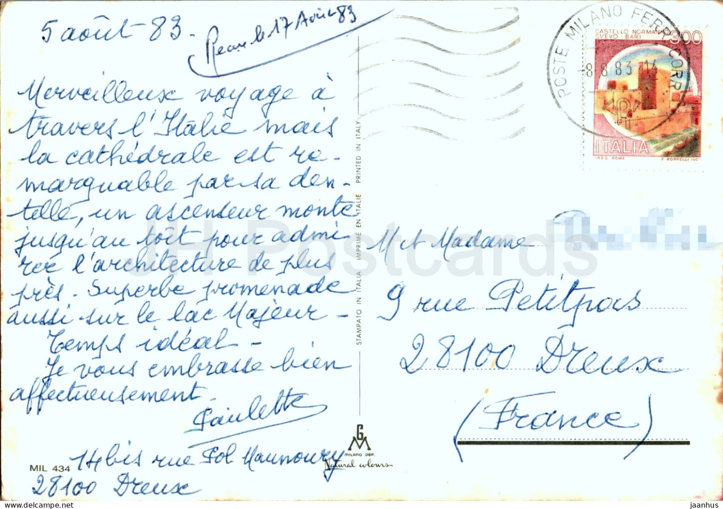 Milano - Milan - Il Duomo - cathedral - multiview - 434 - 1983 - Italy - used